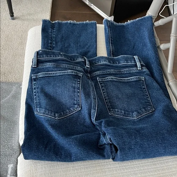 Loft high waist deconstructed hem kick crop 28/6 jeans - Picture 5 of 5